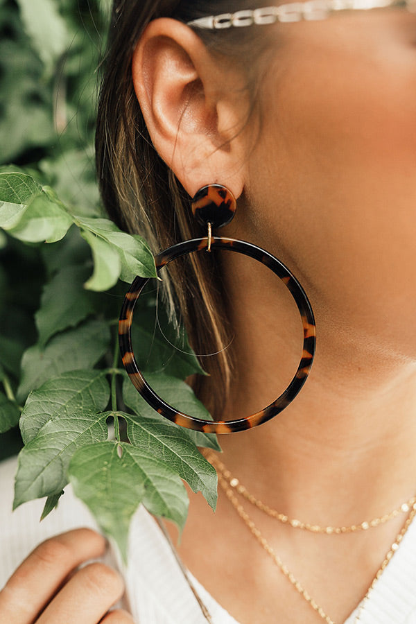 Chic Times Earrings in Tortoiseshell