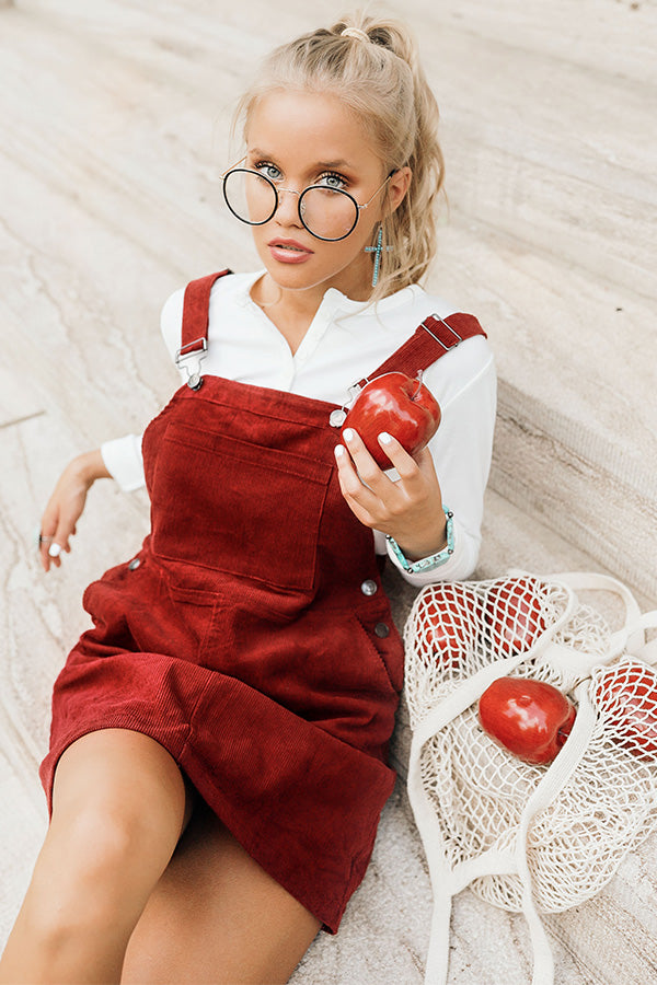 Sugar and Cider Corduroy Overall Dress Image - 3