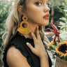 Island Luxe Tassel Earrings Mustard Image - 1