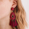 Memories In The Making Earrings In Wine Image - 1