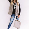 Roasting Marshmallows Vest in Taupe Image - 1