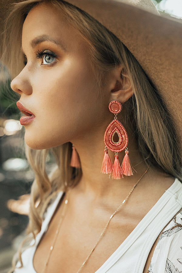 Memories In The Making Earrings In Pink Image - 1
