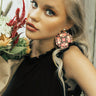 Pretty In Print Earrings In Pink Image - 1