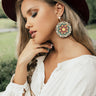 Pretty In Print Earrings In Turquoise Image - 1