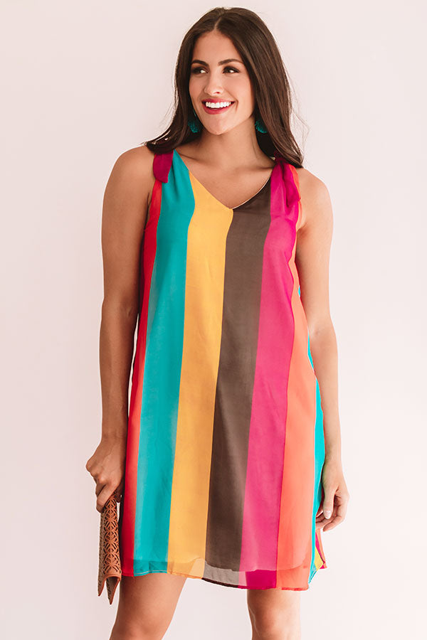 Striped Happiness Shift Dress Image - 1