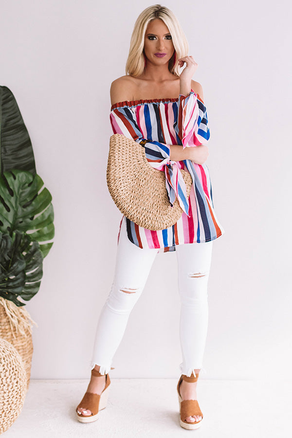 Pretty On The Patio Off Shoulder Top Image - 1