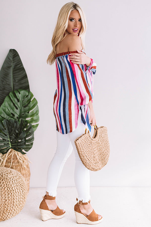 Pretty On The Patio Off Shoulder Top Image - 3