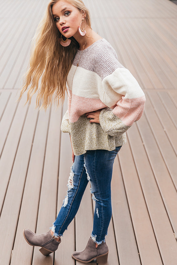 Cozy Vibes Only Knit Sweater Image - 3