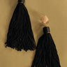 Love Spell Tassel Earrings In Black Image - 1