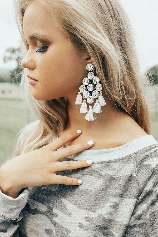 Poppin' Bottles Earrings In White