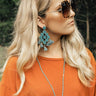 Poppin' Bottles Earrings In Teal Image - 1