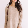 Cozy By The Fire Chenille Sweater in Iced Latte Image - 1