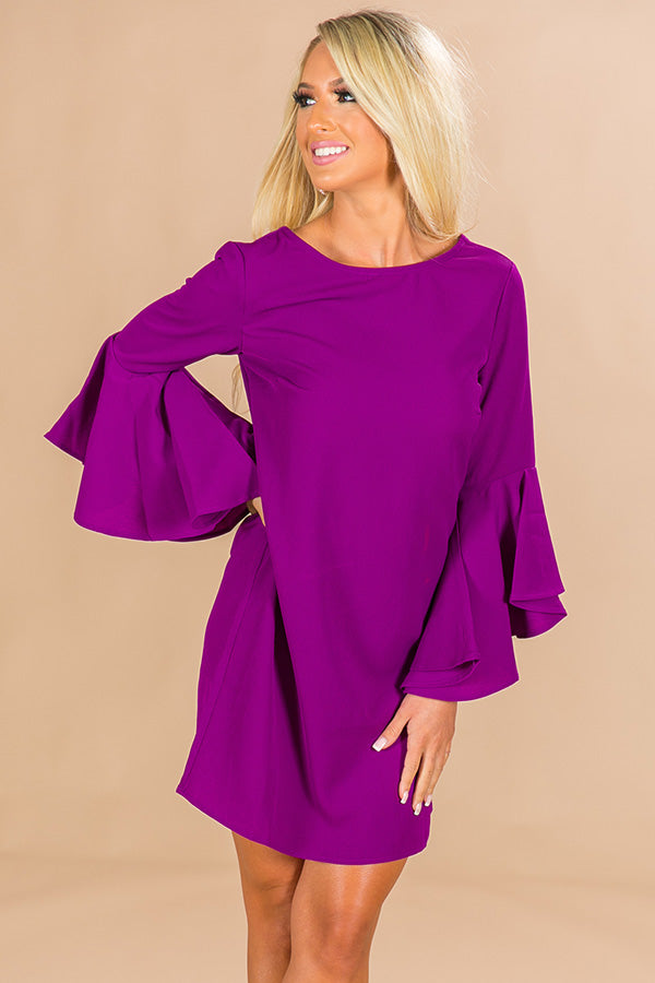 Shopping In Beverly Hills Shift Dress in Purple Image - 2