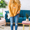 For The Love Of Lattes Tunic Sweater in Honey Image - 1
