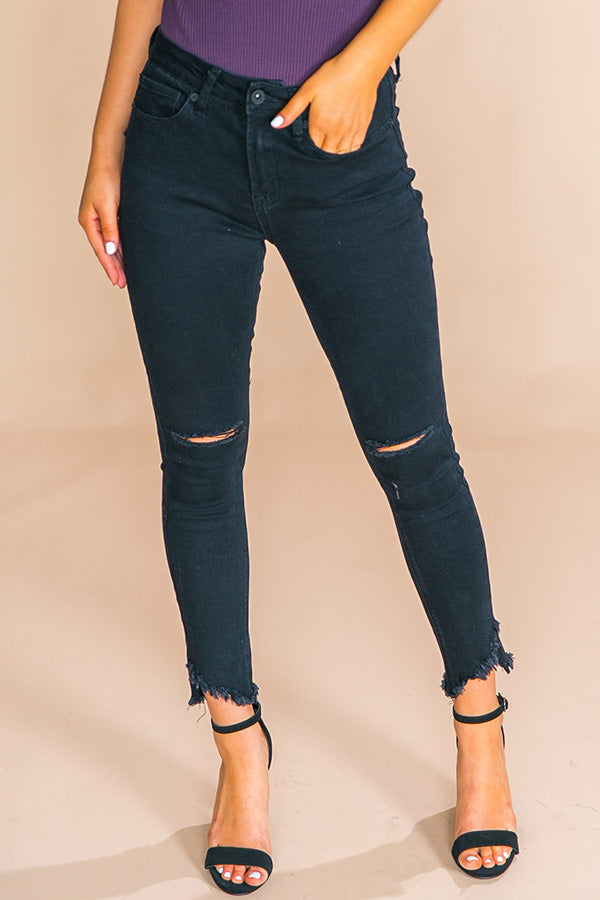 The Jameson High Waist Distressed Skinny