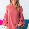 Lattes and Luxury Shift Top in Rose Image - 1