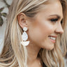 Gossip Guru Earrings In Ivory Image - 1