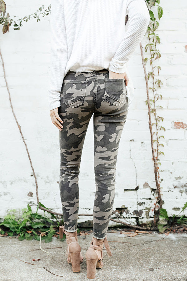 The Rory High Waist Camo Skinny Image - 3