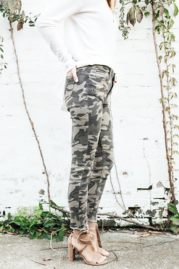 The Rory High Waist Camo Skinny Image - 2