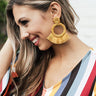 Cocktail Queen Earrings In Mustard Image - 1