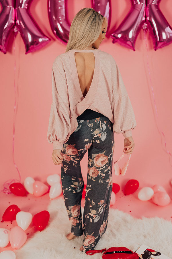Cozy By The Bonfire Sweater in Pink Image - 4