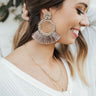 Cocktail Queen Earrings In Taupe Image - 1