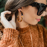 Star Studded Event Earrings In Tortoiseshell Image - 1