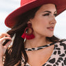 Cocktail Queen Earrings In Wine Image - 1