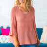 Charleston Cuddles Knit Sweater in Blush Image - 1