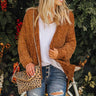 Champagne At The Cabin Chenille Cardigan in Copper Image - 1