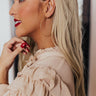 A Shining Example Hoop Earrings In Gold Image - 1