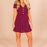 Twirls and Kisses Dress in Merlot Image - 1