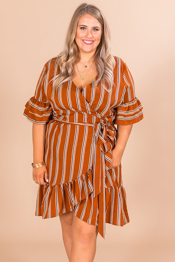 Monte Carlo Crush Wrap Dress Curves Image - 2
