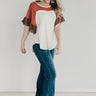 Butterfly Kisses Shift Top in Aurora Red Image - 1