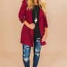Latte All Day Lightweight Parka in Wine Image - 1