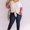 Latte Run Shift Top in Pink Curves Image - 1