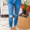 The Marley Mid Rise Distressed Skinny Image - 1