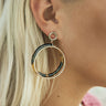 Glam Go-To Hoop Earrings in Brown Image - 1