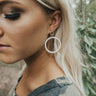 Glam Go-To Hoop Earrings in Ivory Image - 1