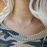 Sparkle Divine Initial Necklace in Rose Gold Image - 1