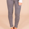 The Morrison Mid Rise Moto Skinny in Grey Image - 1