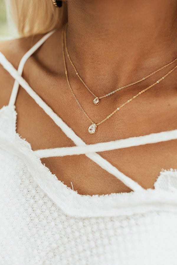 Dripping In Elegance Layered Necklace