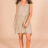 Harvest Moon Babydoll Dress in Light Sage Image - 1