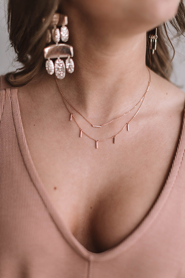 Drop Me A Line Necklace