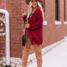 Better Bundle Up Chenille Cardigan in Wine Image - 1