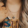 Precious Metals Layered Necklace in Grey Image - 1