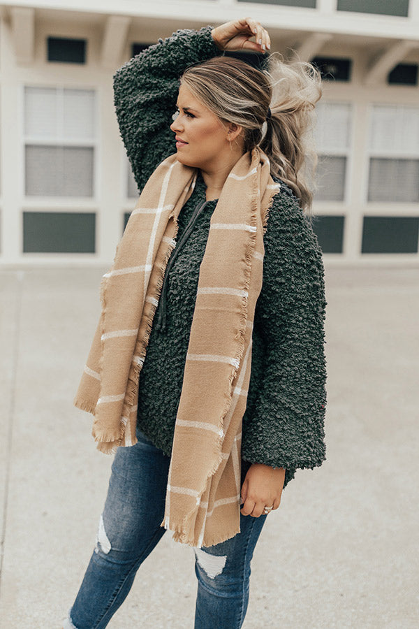 All Bundled Up Plaid Scarf Image - 1