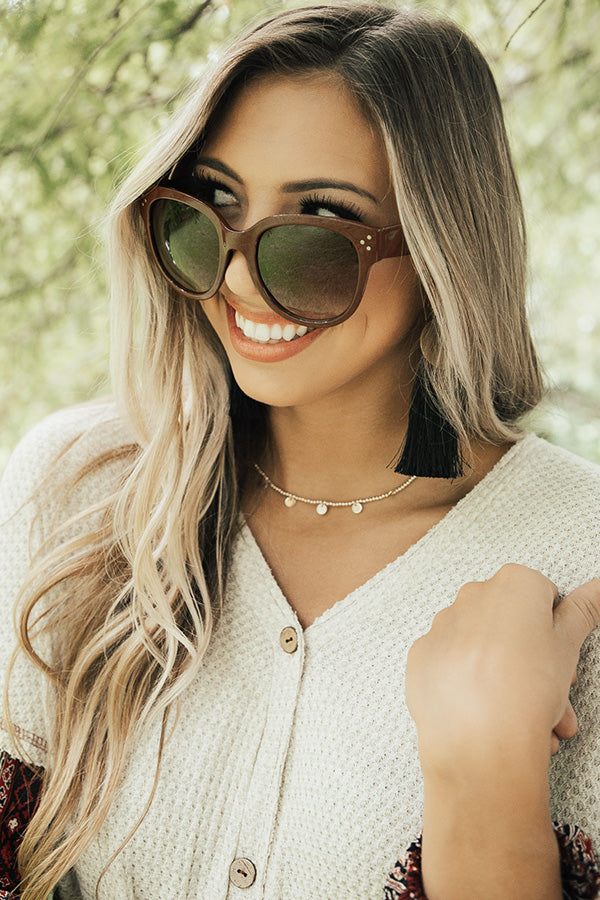 Eyes On The Prize Sunnies In Merlot
