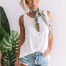 Bright and Breezy Shift Tank in Ivory Image - 1