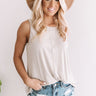 Bright and Breezy Shift Tank in Light Taupe Image - 1